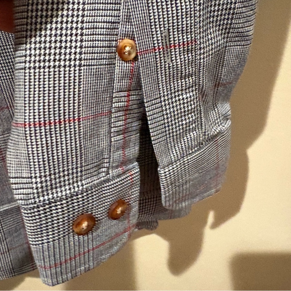 Brooks Brothers original polo flannel gray and Red Checkered Shirt Sz L - Picture 4 of 12